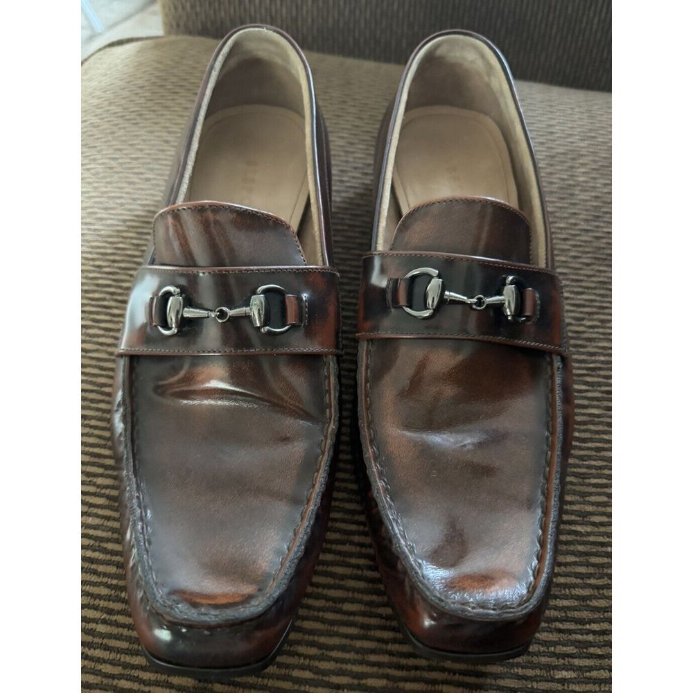 Bespoke Custom Shoes Brown Leather Loafers Men's Size US‎ 10